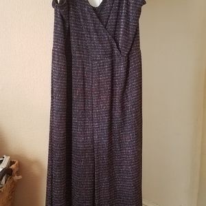 Black w multi colored sparkle jumpsuit